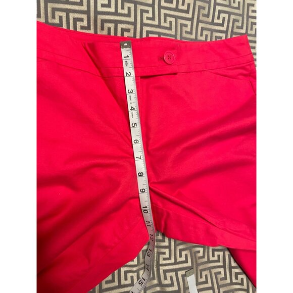 Ann Taylor Womens Signature Petite Pink Capri Pants 12P Cotton Blend Stretch - Picture 7 of 7
